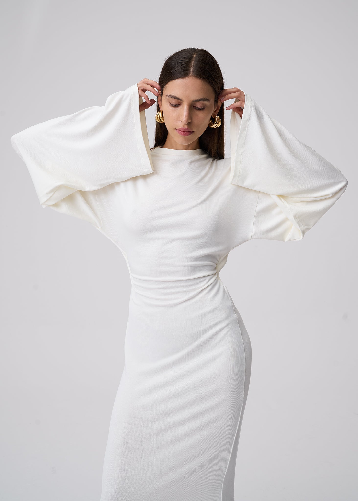 SUKIENKA AURI BACKLESS ECRU