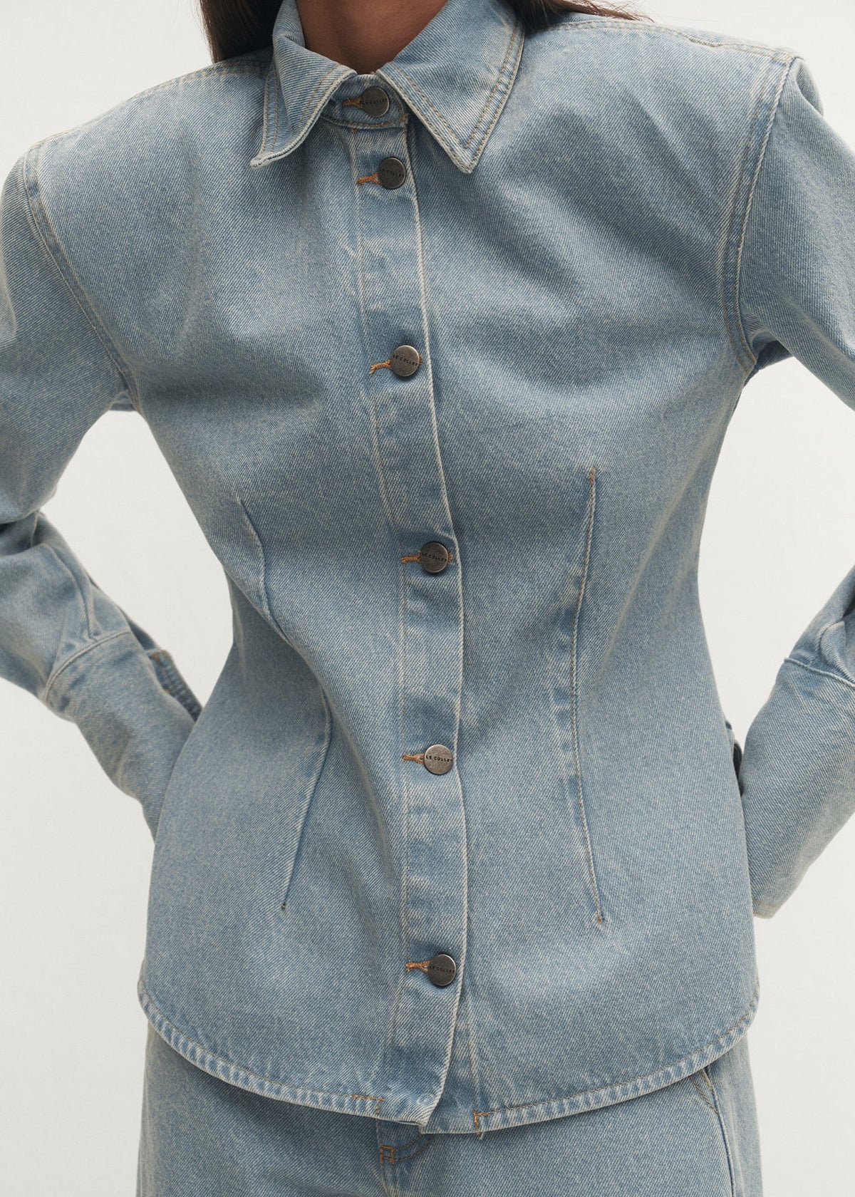 KOSZULA VIOLETTE LIGHT BLUE LECOLLET