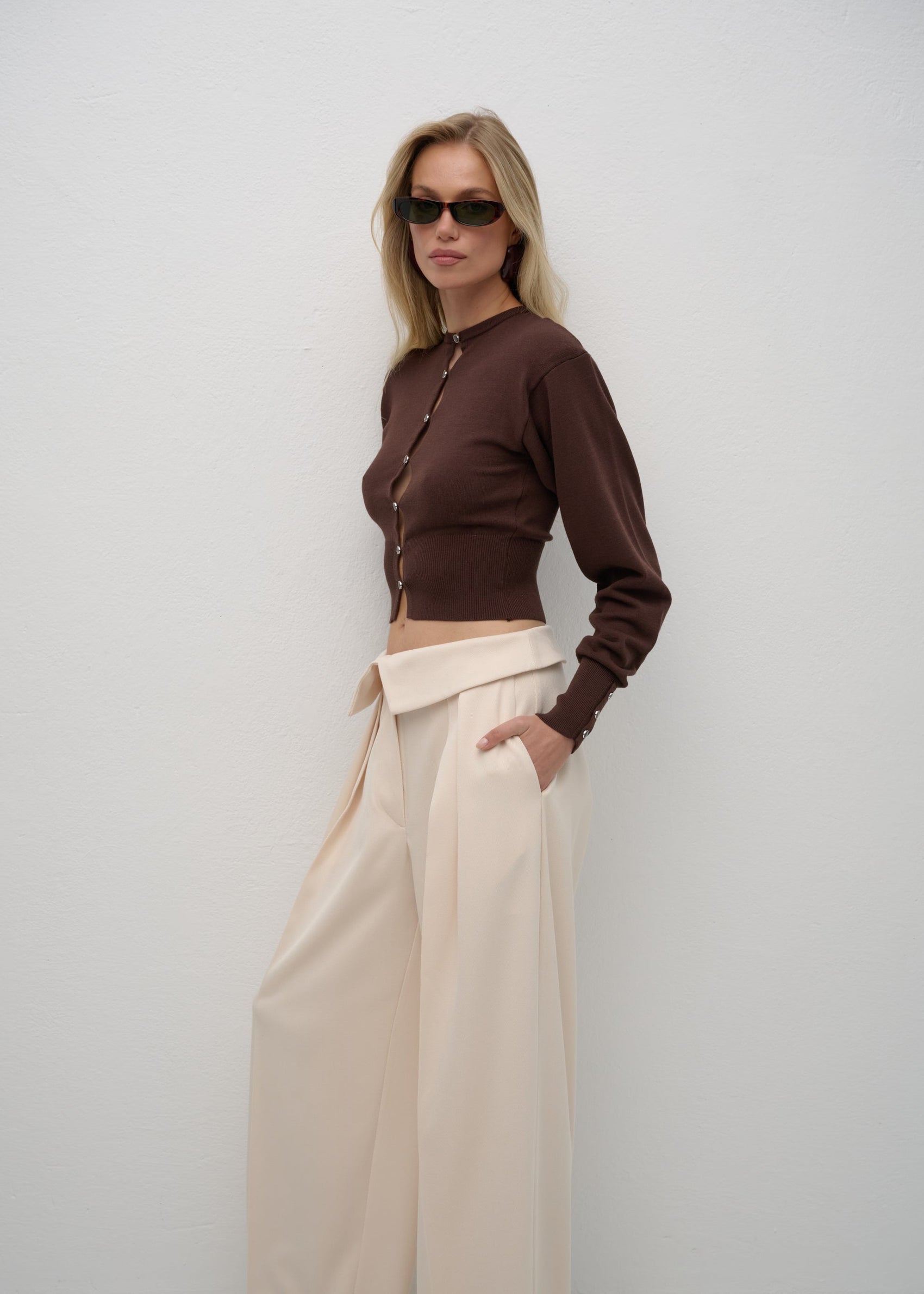 KARDIGAN MARFA BROWN LECOLLET