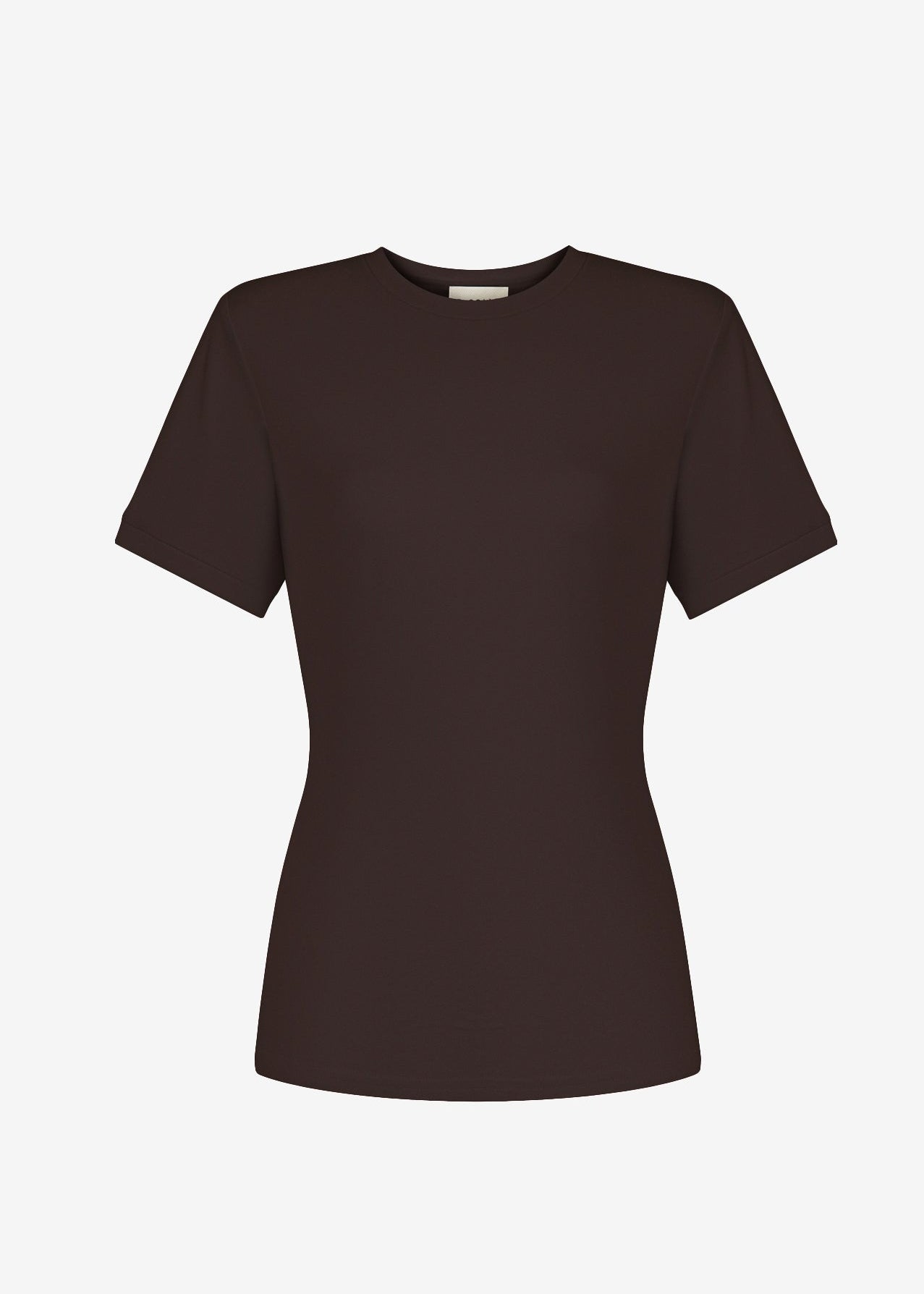 T-SHIRT NEW SLIM BROWN LECOLLET