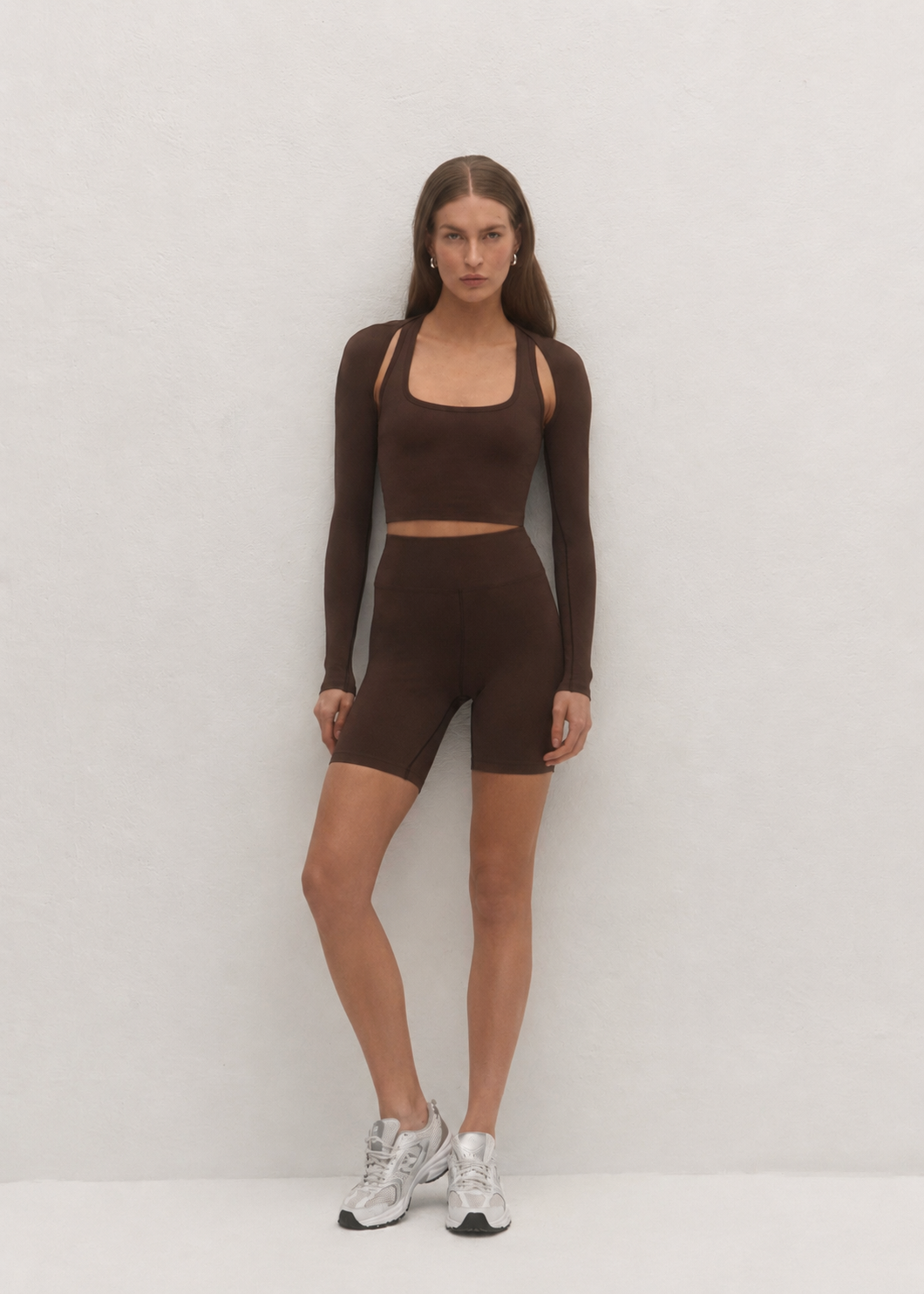 KRÓTKIE LEGGINSY SHAPE BROWN LECOLLET